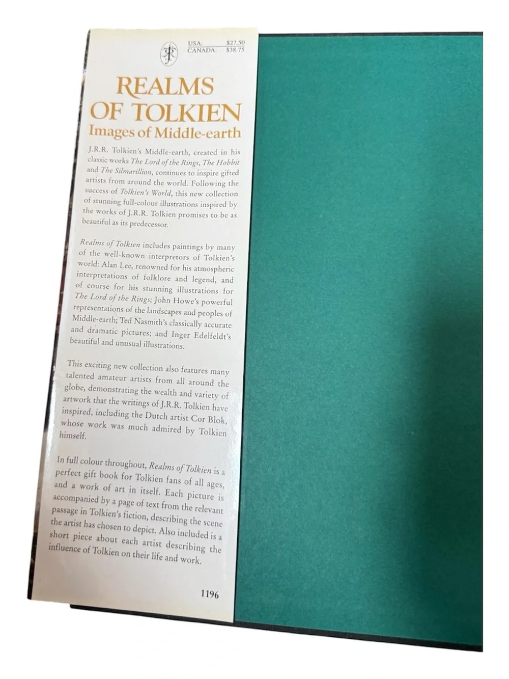 Realms of Tolkien: Images of Middle-earth - Decorative Book Cover (Gray, Green)